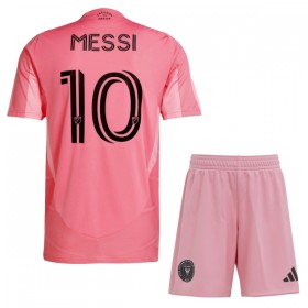 Inter Miami CF Messi 10 Matchtröjor Barn Hemma Fotbollströja 2025-26